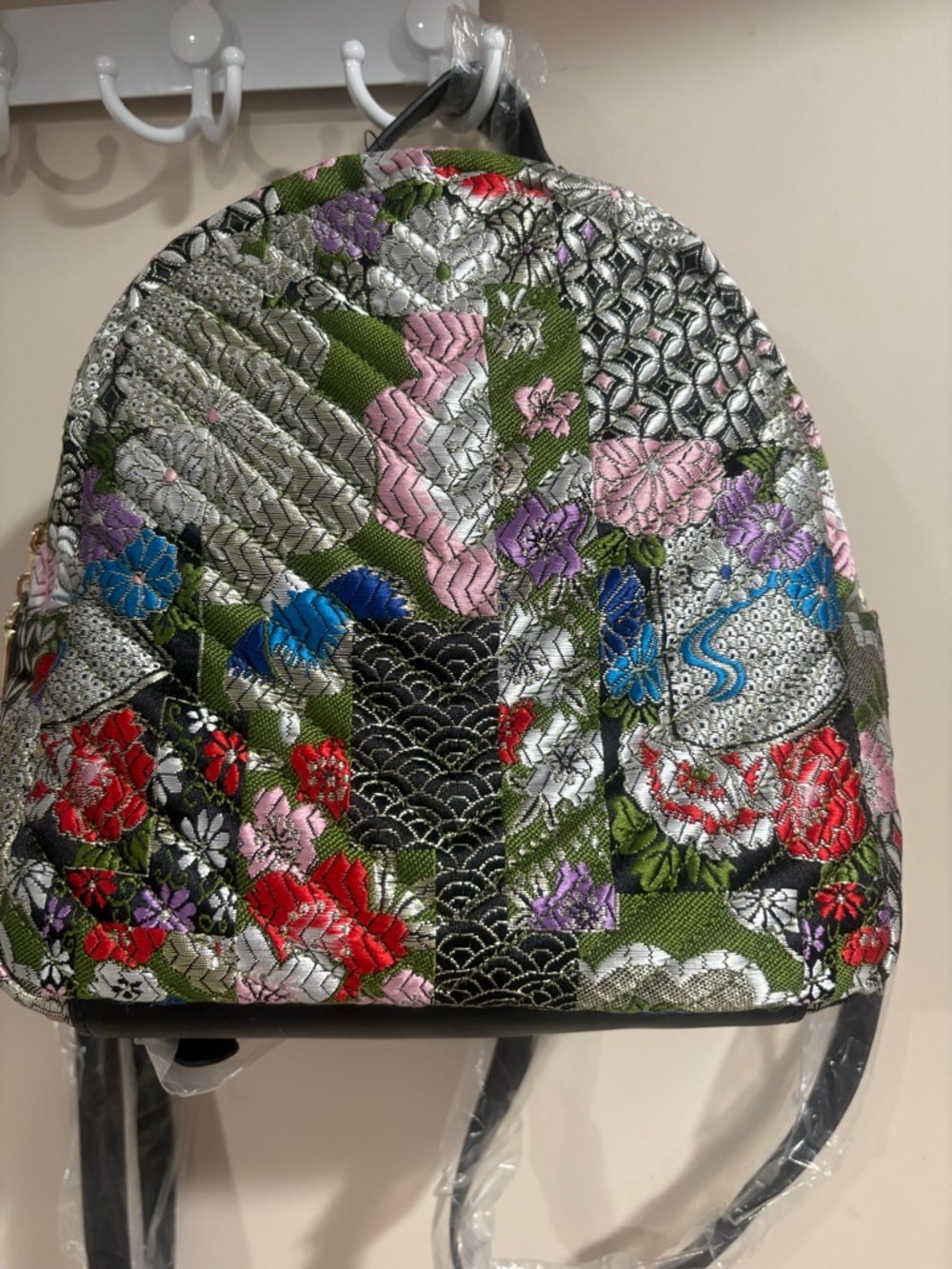 Steve Madden Tapestry Backpack Floral Brocade NWT